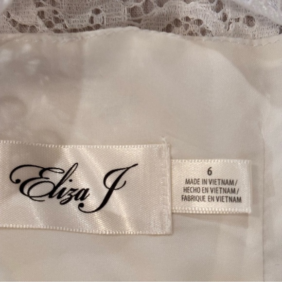 NWT Eliza J Lace Sheath Dress in Ivory, size 6, Wedding, Event, Church, Easter - Picture 8 of 14